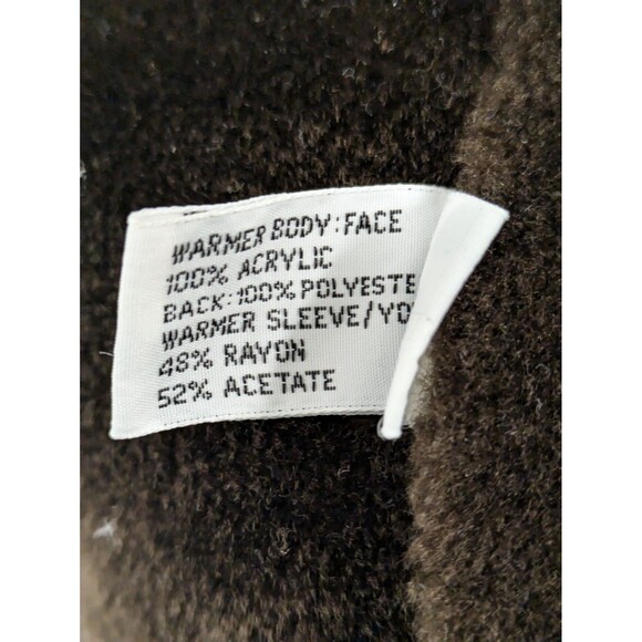 Vintage London Fog Towne Mens Tan Trench Coat Teddy Brown Faux Fur Lining sz 42R - Picture 16 of 16